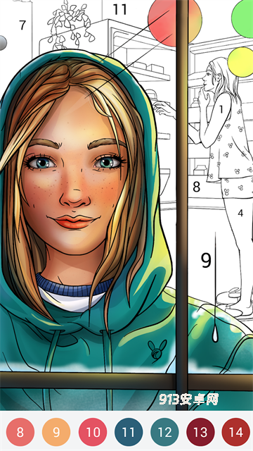 happy color数字填色